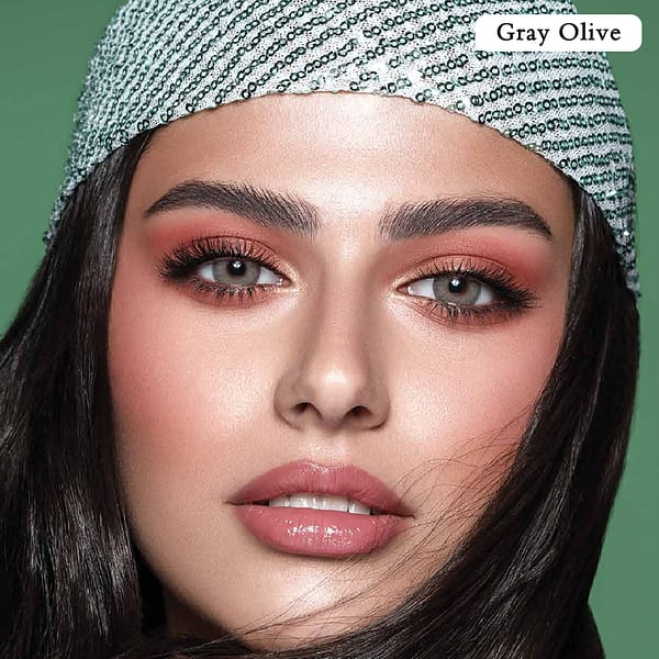 BELLA ELITE COLORED LENSES – Gray Olive
